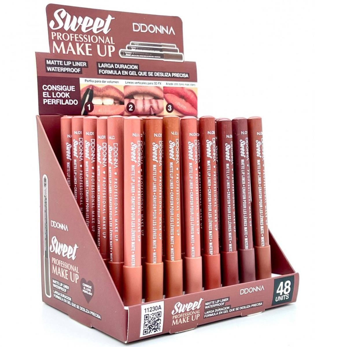DDONNA LIP LINER για μοντέρνο ματ αποτέλεσμα στα χείλη, με πλούσια σύνθεση και εντυπωσιακή διάρκεια.