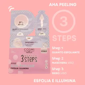 Made in Korea – AHA Peeling Mask 3 STEPS σφουγγαρι-μασκα-σερουμ