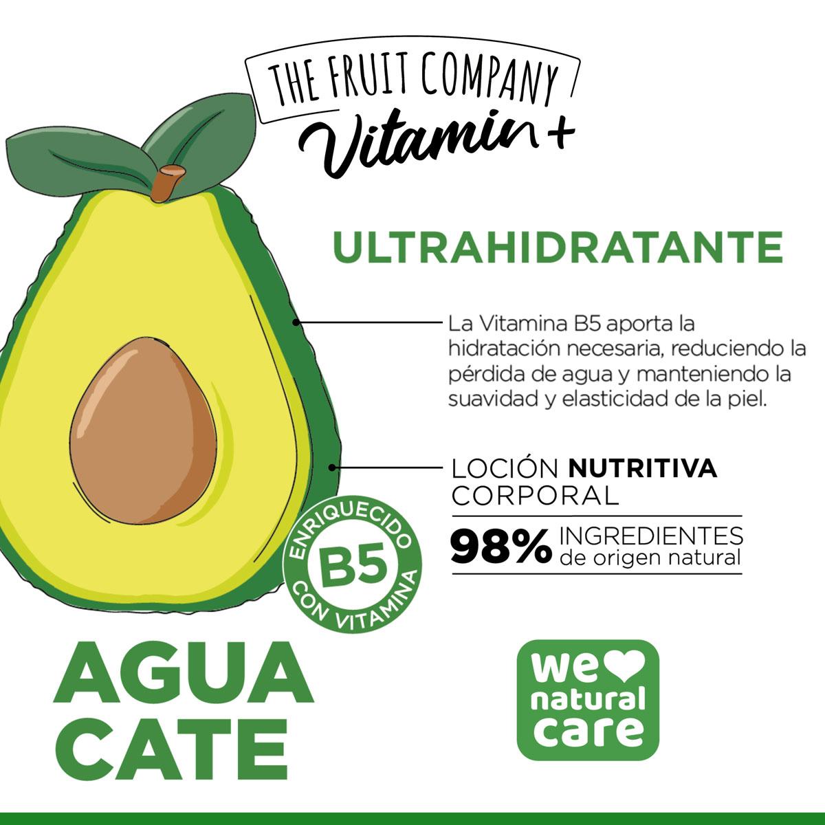 Body Lotion Vitamin+ Avocado The Fruit Company - Image 2
