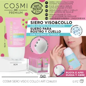 SUPERFOOD  hyaluronic Face and neck Serum Με Σύστημα Μασάζ COSMI PREMIUM