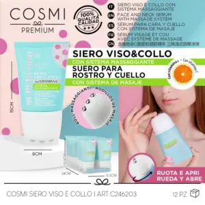SUPERFOOD Vitamin C Face and neck Serum Με Σύστημα Μασάζ COSMI PREMIUM