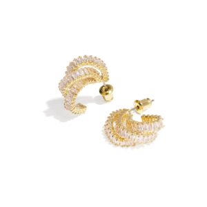Copper Hoop Earrings: Η Ασύμμετρη Λάμψη σε Χρυσό! 💎