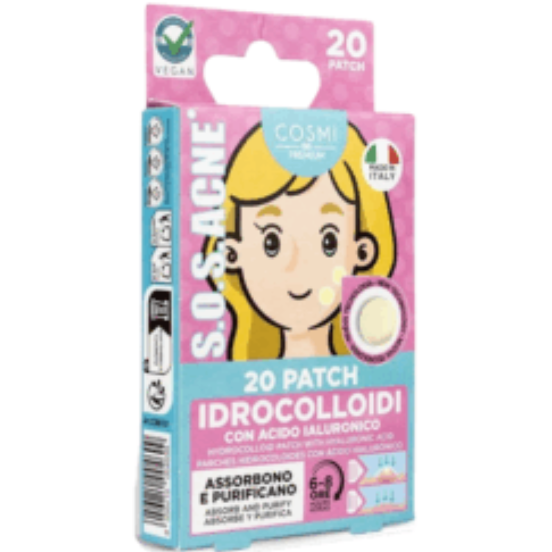 S.O.S. ACNE HYDROCOLLOID PATCHES – Αυτοκόλλητα κατά της Ακμής (20τμχ) - Image 3