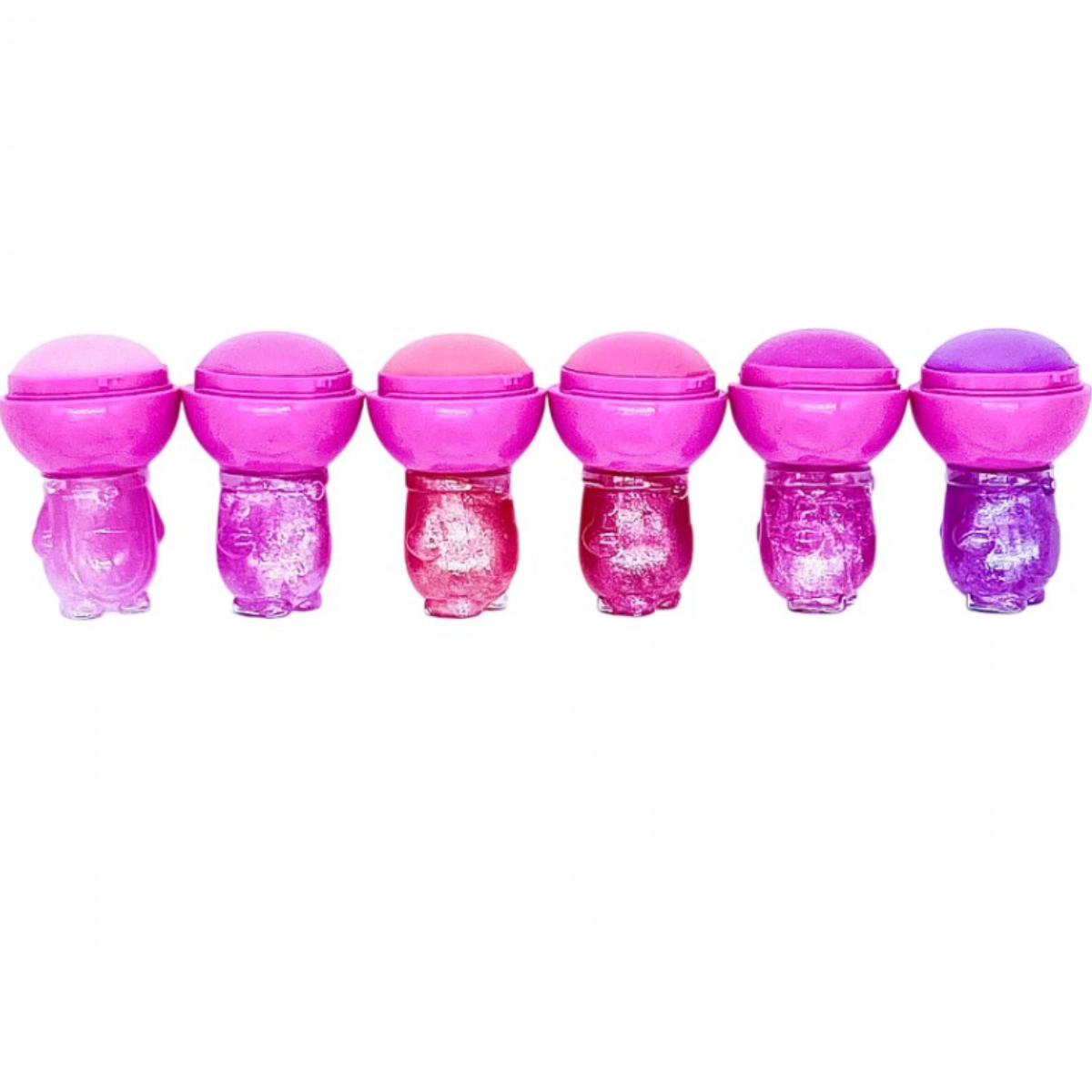 D'DONNA GLOSS & LIP BALM ΑΡΚΟΥΔΑΚΙ 2-σε-1 με άρωμα φράουλα και κρέμας.