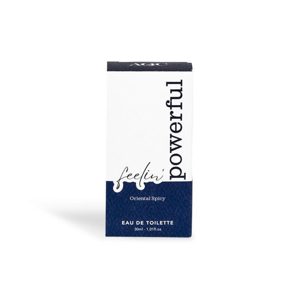 AQC Eau De Toilette For Men Feeling Powerful 30ml– Woody Chypre - Image 3