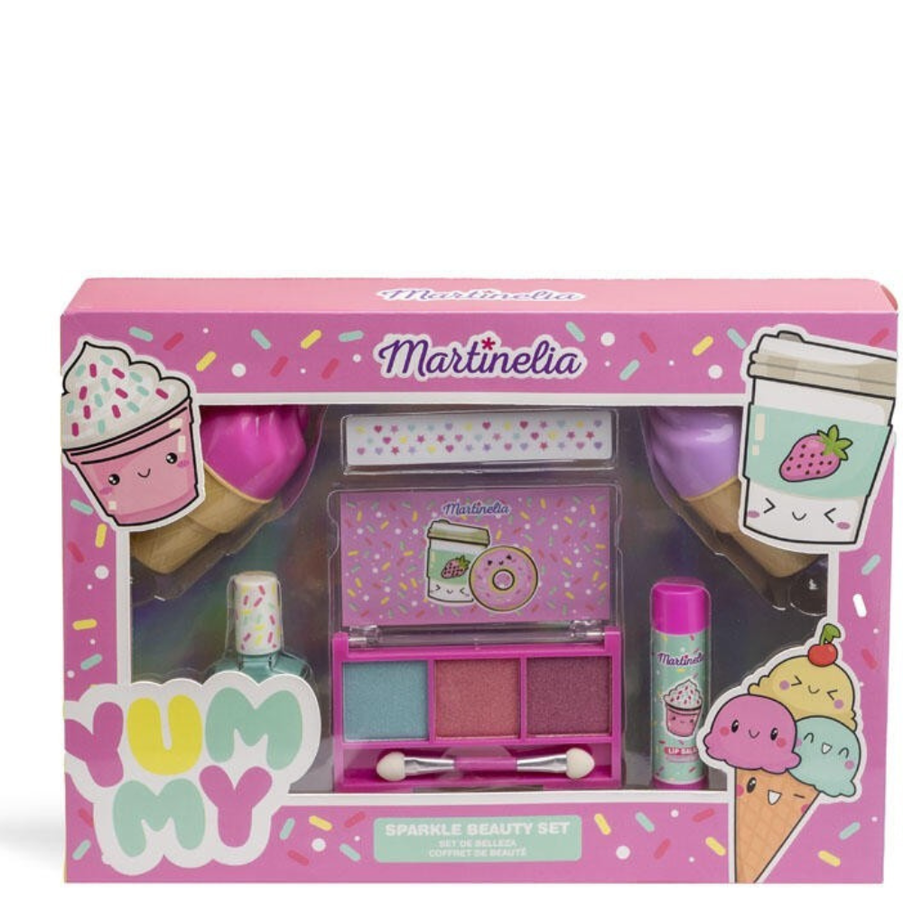 Martinelia Yummy Sparkle παιδικό σετ μακιγιάζ με σκιές και αυτοκόλλητα