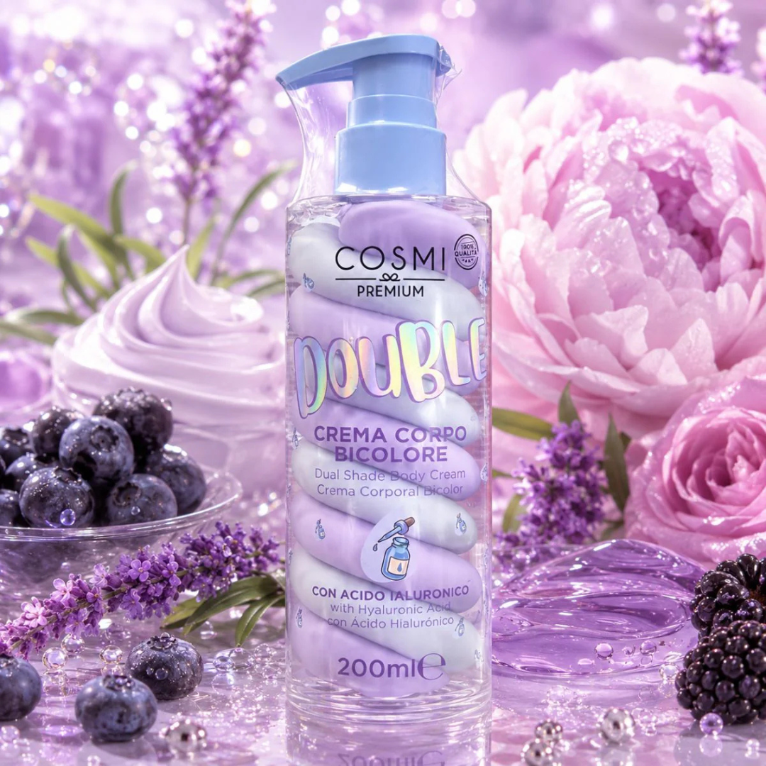 COSMI PREMIUM DOUBLE Κρέμα Σώματος Bicolor με Υαλουρονικό Οξύ – 200ml - Image 2