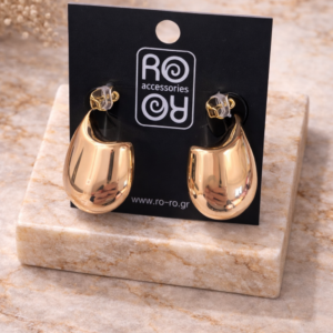 Σκουλαρίκια RO-RO Gold Mirror Drop Earrings Χρυσά