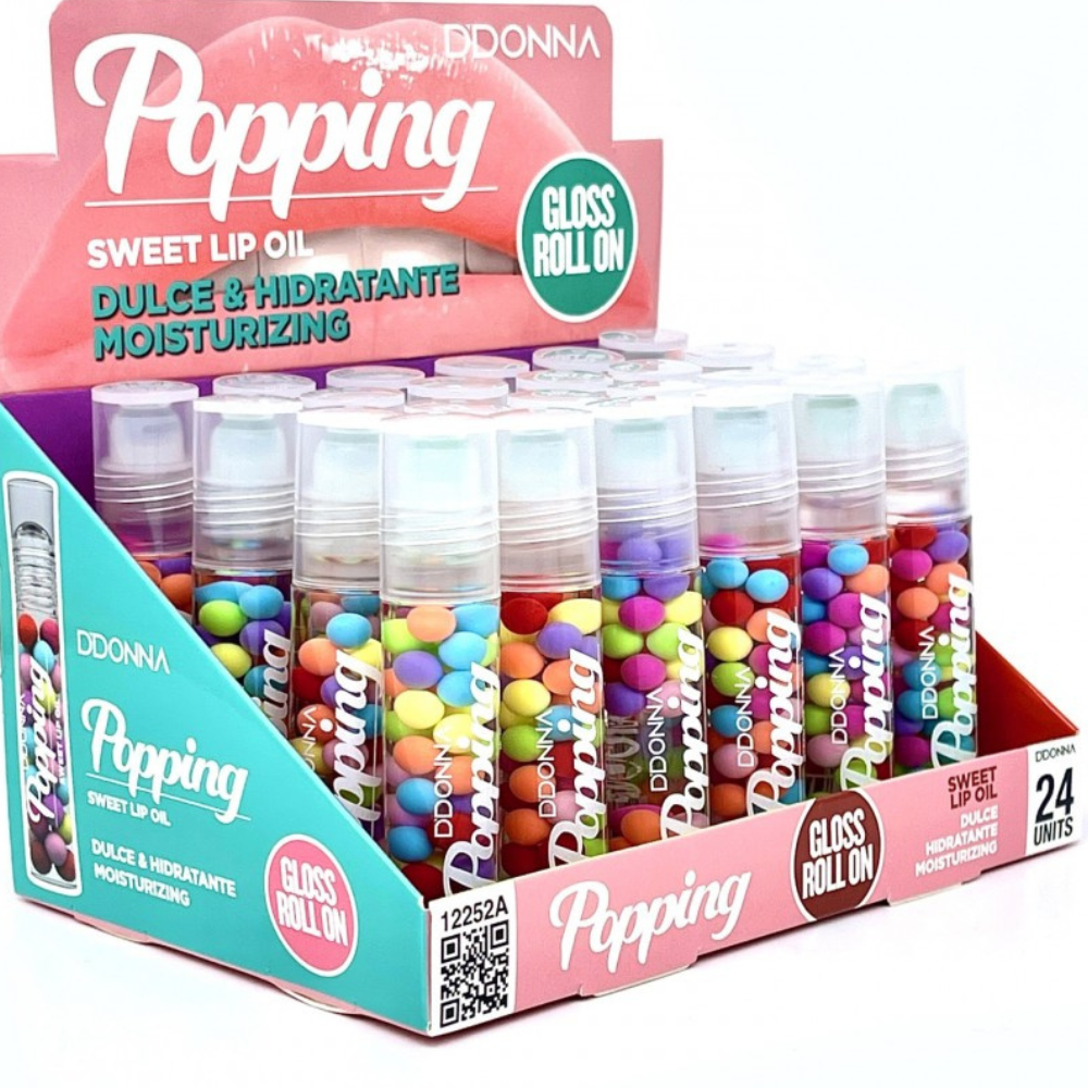 Popping Sweet Lip Oil Gloss Roll On ddonna