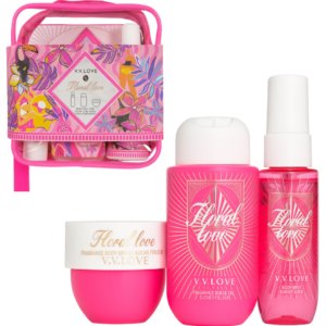 Floral Love Travel Kit με διάφανο νεσεσέρ