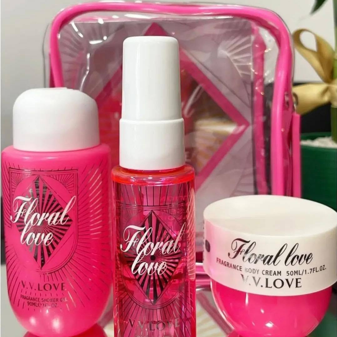 Floral Love Travel Kit 3 Τεμαχίων by vv love