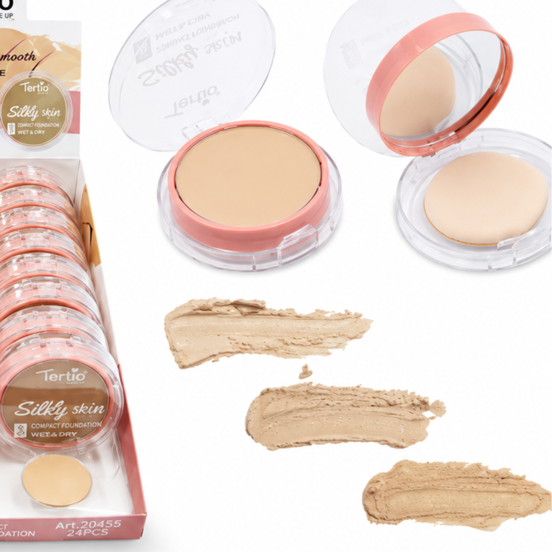 Silky Skin Cream To Powder Foundation 2 in1 by Tertio - Image 3